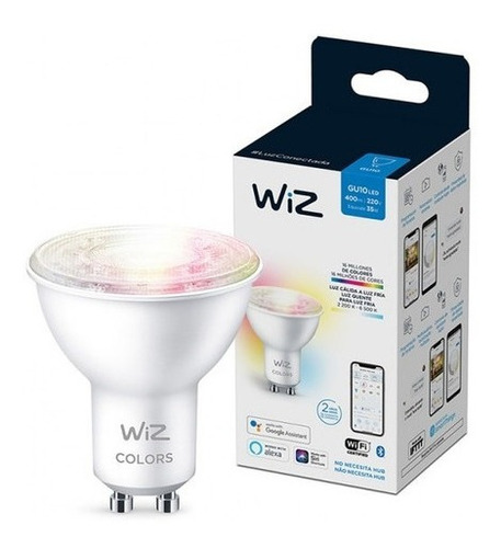 Lámpara Led Wiz Wifi Dicroica Color 4.9w Gu10 LG