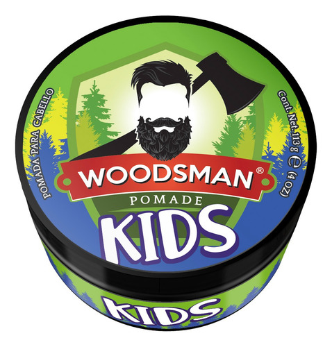 Woodsman® Pomada Para Cabello Para Niños Aroma Chicle 113g