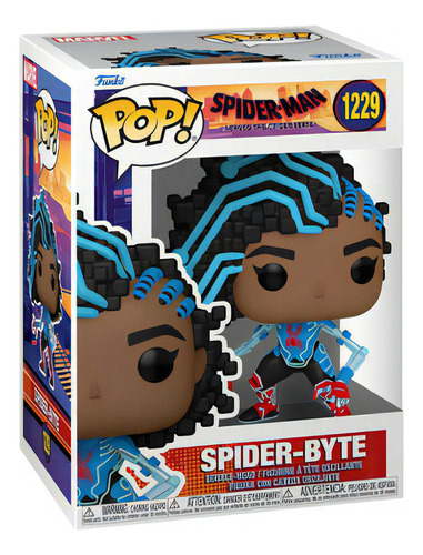 Boneco de ação Spider-byte 1229 Spider-man: Across The Spider-verse Funko Pop