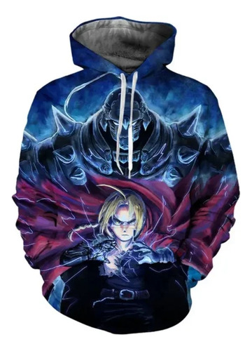 Sudadera De Manga Larga Con Estampado 3d Fullmetal Alchemist