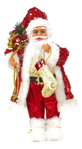 Adornos De Papá Noel, Muñeco Navideño, Calcetín 45cm