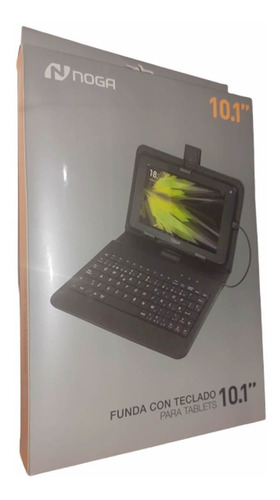 Estuche Funda Teclado Usb Tablet 10 Noga Nkb004 Calidad Full