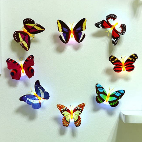 Luz Nocturna Led Tipo Mariposa De 50 Piezas, Simulación Esté