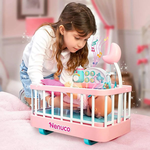 Muñeca Nenuco Sleep Cradle Cuna Que Ayuda Luz Musical (Usado)