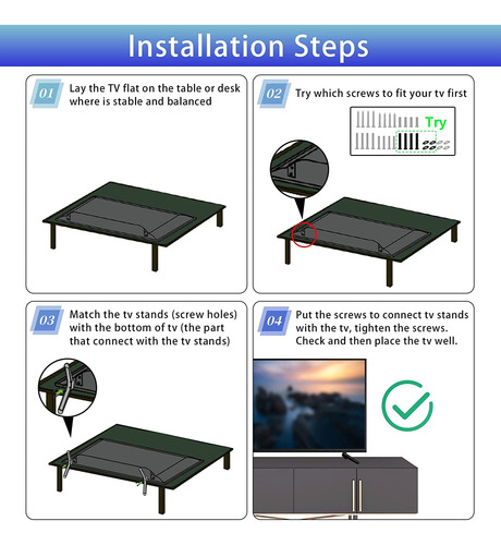 Tv Stand Base For Element Roku Tv, For Element 300 Series 40