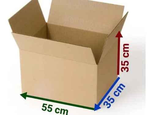 3 Cajas De Cartón 55x35x35  Mudanzas Trasteos