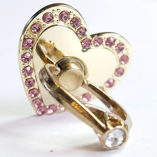 Imagen 5 de 10 de Anillo Soporte Ring Para Celular Seguridad Con Strass