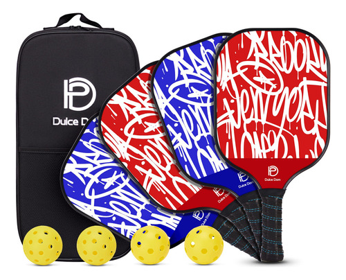 Dom Pickleball Set 2/4 Paddles Aprobado Por La Usapa 4 Pe