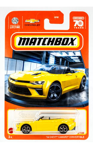 Matchbox - Vehículo 1670 16 Chevy Camaro Convertible - 30782