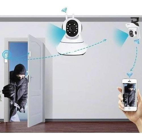 Imagen 5 de 5 de Camara Ip Wifi Hd Motorizada Vision Nocturna 360°