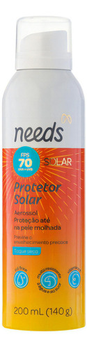 Needs Protetor Solar Aerossol Fps70 200ml