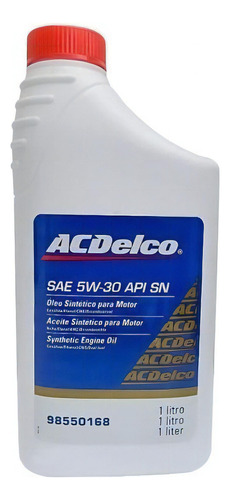 Aceite de motor sintético ACDelco 5w30 para automóviles, camionetas y SUV