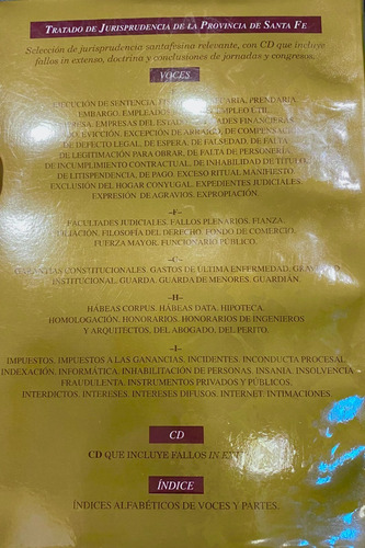 Imagen 2 de 2 de Jurisprudencia De La Prov. De Santa Fe Civil Y Com Y P.c.c 4