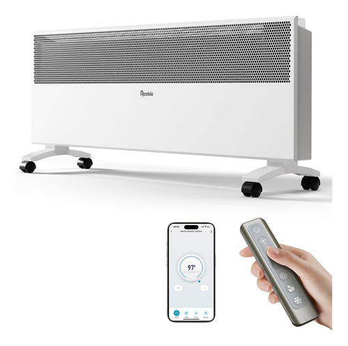 Calentador De Espacio Infrarrojo Eléctrico 1500 W Con Wifi