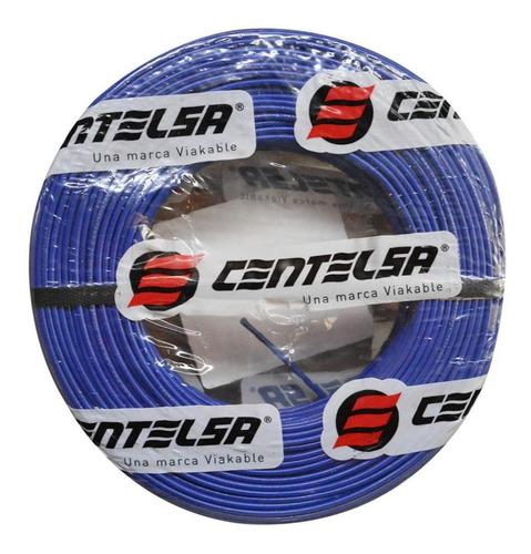 Cable Centelsa 7 Hilos 12 X 100 Mts (azul)