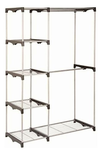 Honey-can-do Wrd-02124 Double Rod Freestanding Closet