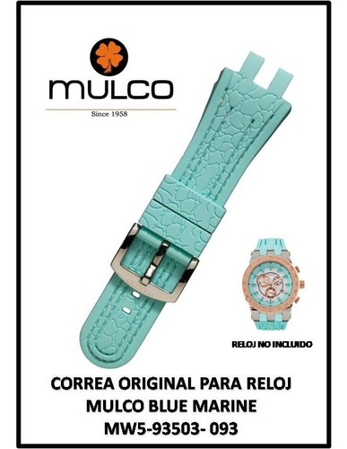 Correa Reloj Mulco Blue Marine Original Y Nueva Mw5-93503