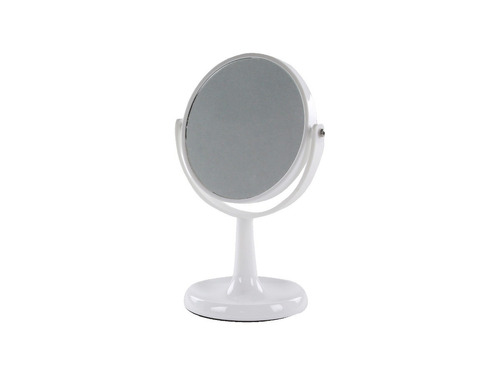 Espejo Deco Blanco 15cm Zoom X5 Soporte Pie Maquillaje D+m