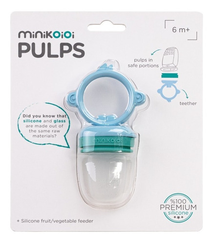 Imagen 2 de 8 de Chupete Para Fruta Alimentacion Bebe Minikoioi Pulps