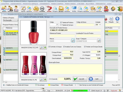 Sistema Para Salão De Beleza + Agendamento V2.0 - Fpqsystem