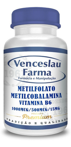 Metilfolato 1000mcg+metilcobalamina 500mcg+vit B6 C/120doses