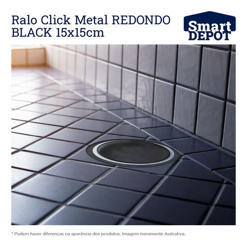 Ralo Black Redondo Click Inteligente Abre E Fecha