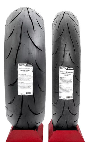 Llantas 150/60zr17 66h-110/70-17 54h Mitas Tl Sport Force+