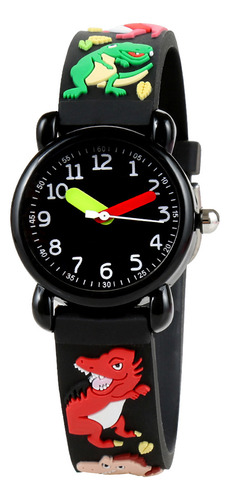 Reloj Para Niños Con Patrón De Dibujos Animados Correa De P