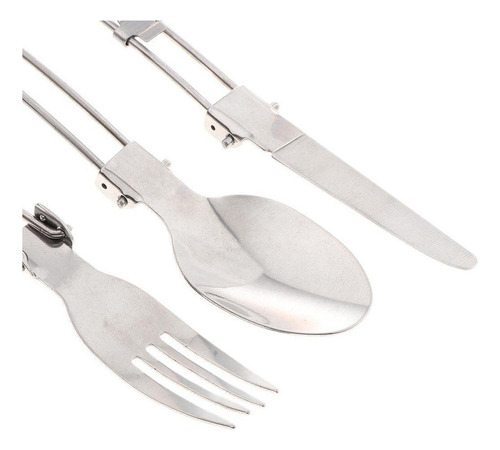 De Cubiertos Plegables De 3 Piezas Tenedor Para Picnic De