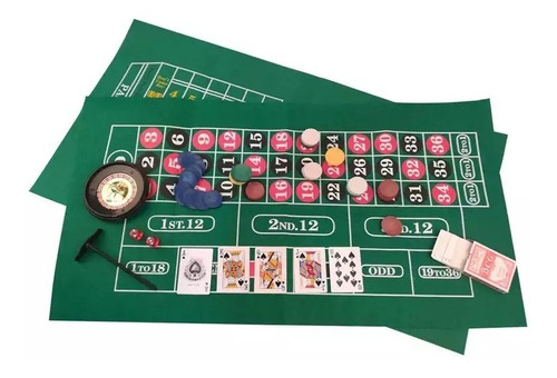 Juego De Mesa Casino Game Set 4 En 1 +6 Años Gameland Bg0071