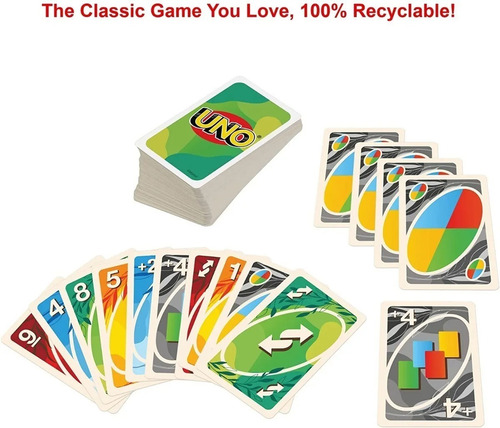 Uno Sustentable, Juego De Mesa Familiar De 2 A 10 Jugadores