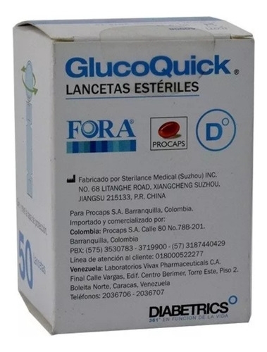 3 Cajas De Lancetas Glucoquick 150 Unidades