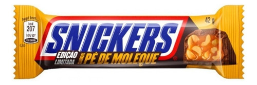 Chocolate Snickers Pé De Moleque Display 20x42gr Total 840g