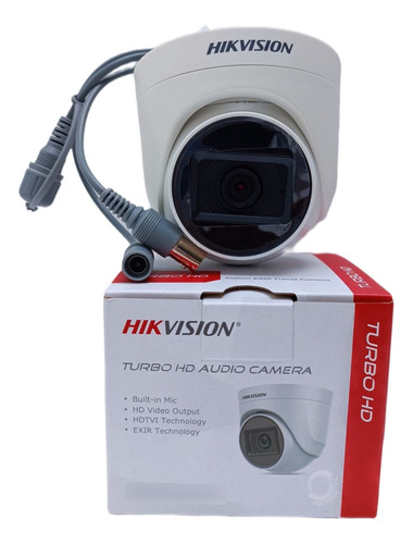 Cámara De Seguridad Hikvision Domo 2mpx Con Audio Lente 2.8