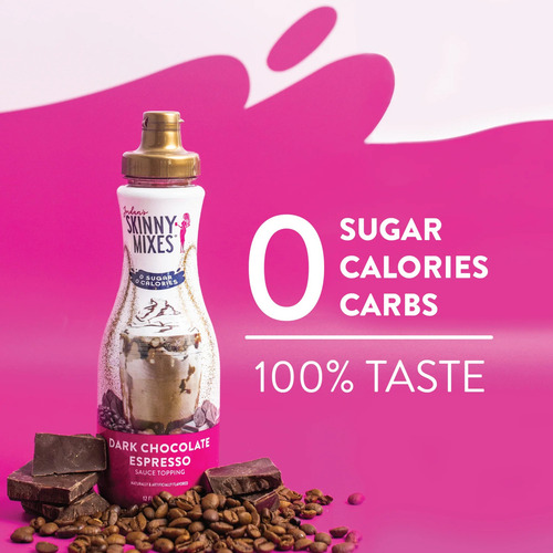 2pack Skinny Mixes Syrup Zero Sugar Dark Chocolate Espresso