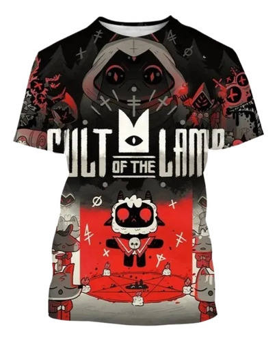 Camiseta De Manga Corta Con Estampado 3d Cult Of The Lamb