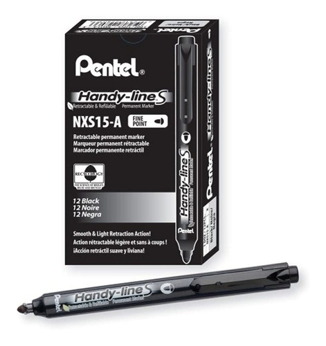 Pentel - Tinta De Recambio Para Marcador Permanente Handy Li