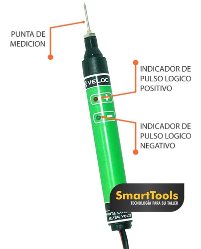 Imagen 4 de 4 de Punta Lógica Automotriz Pulso Inyección 12 Y 24 Volts Veloc
