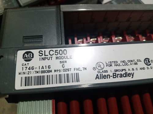 Slc500 Allen Bradley1-1747-l40a1-1747-a22-1746-ia16 (Usado)