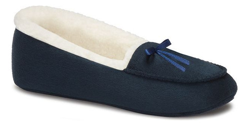 Pantufla Hogar Pvu93504 Textil Dama Cuello Acojinado Liso