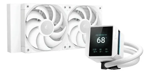 Water Cooler Deepcool Mystique 240 ARGB Wh, 240mm, Display Lcd