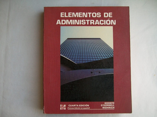 Elementos De Administracion Koontz O´donnell Weihrich 