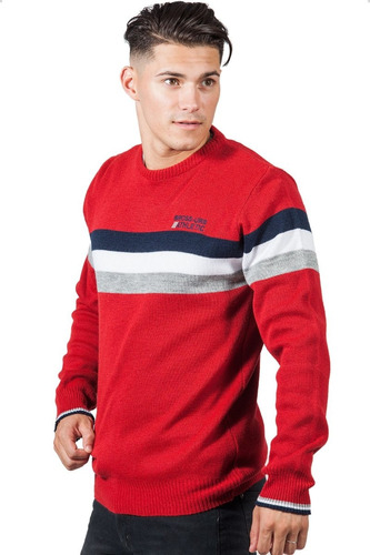 Sweater Bross Triple Franja Frente - Hombre