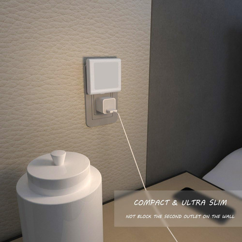 Luz Nocturna Led Regulable Enchufable Maz-tek Con Pantalla A