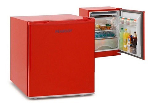 Refrigerador Peabody Low Countertop 50 L com freezer vermelho