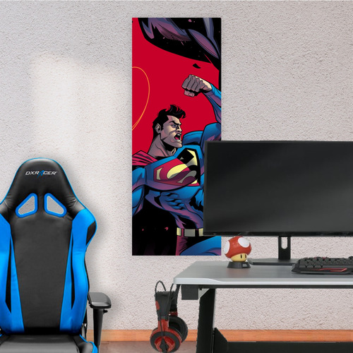 Cuadro Grande 30x80 Cm Comics Dc Superman Comic Animeras