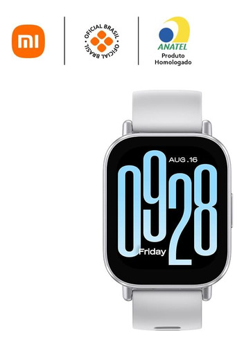 Smartwatch Xiaomi Redmi Watch 5 Active Com Alexa, Prata