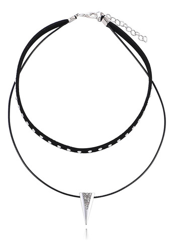 Huasai Gargantilla De Cuero Boho Para Mujer, Collar De Gamuz