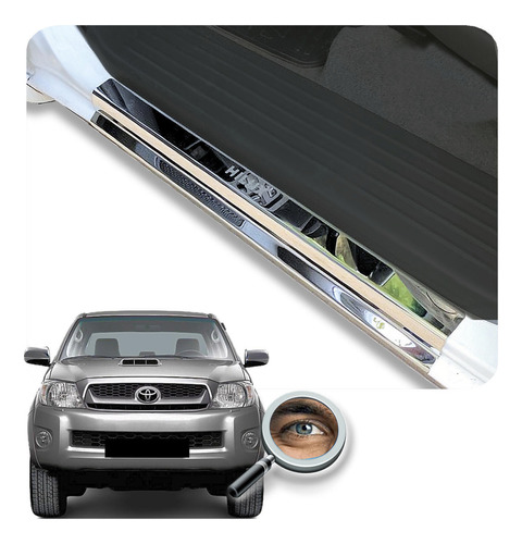 Cubre Zocalos Hilux Sw4 2006+ Acero Inox 4ptas Tuningchrome