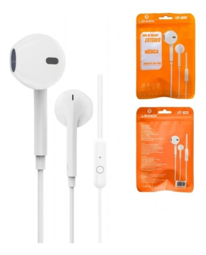 2000 Fone De Ouvido C/ Fio Microfone Plug P3 Original Atacad